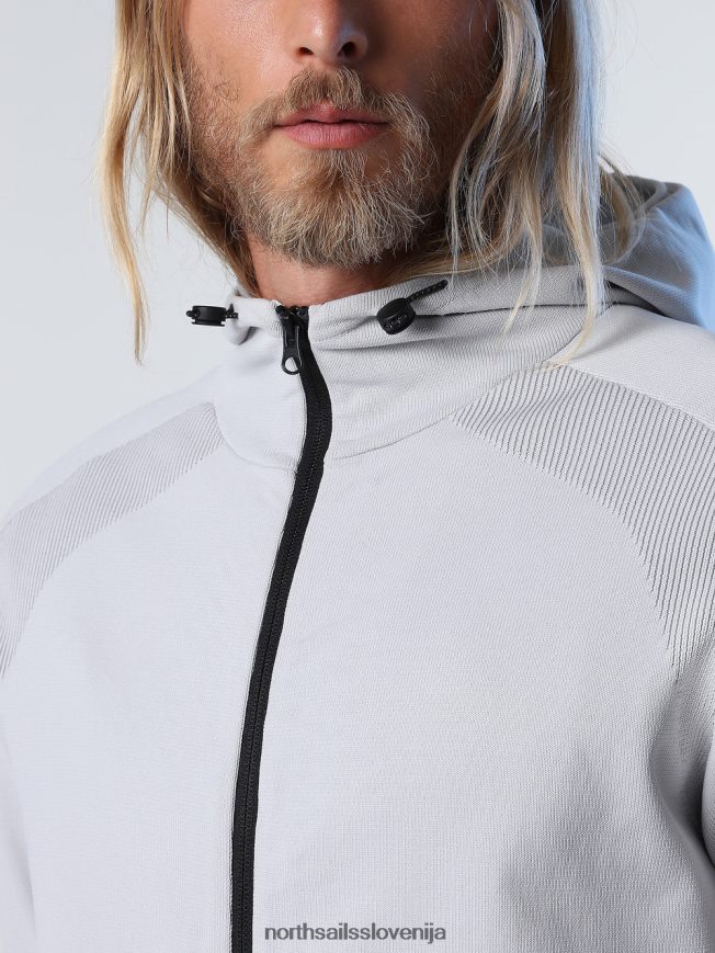 moški North Sails sivo vijolična pulover s kapuco iz recikliranega poliestra oblačila ZBDXNV721