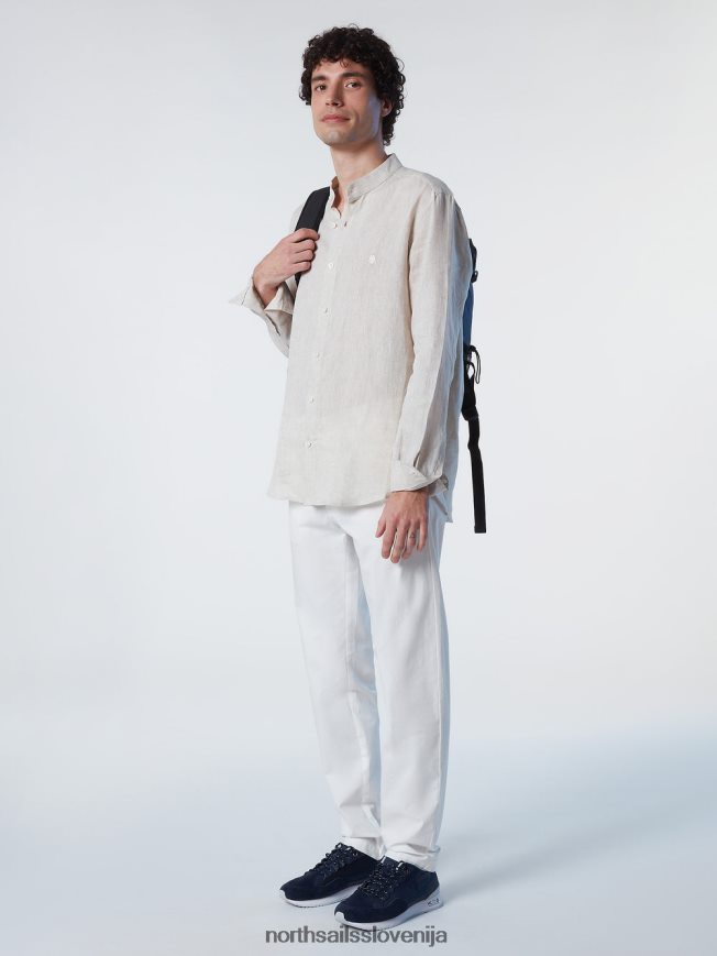 moški North Sails golobica srajca z mandarinskim ovratnikom oblačila ZBDXNV234