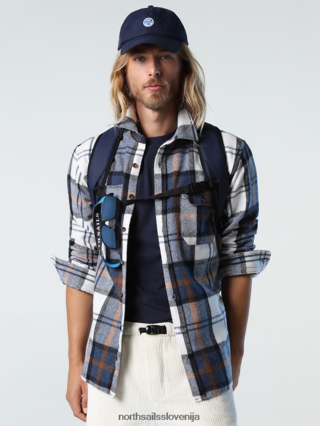 moški North Sails kombinacija 2 težka flanelasta srajca oblačila ZBDXNV747