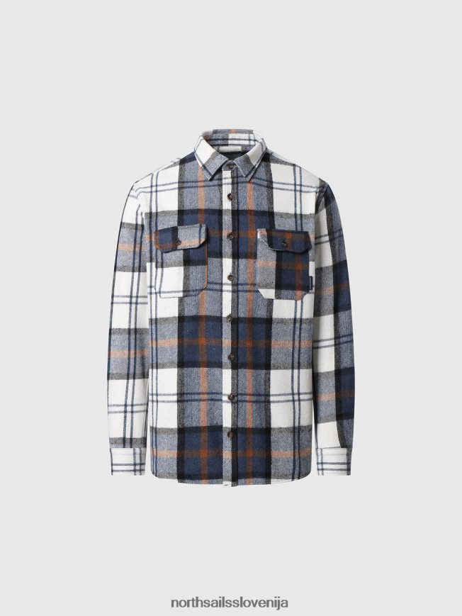 moški North Sails kombinacija 2 težka flanelasta srajca oblačila ZBDXNV747