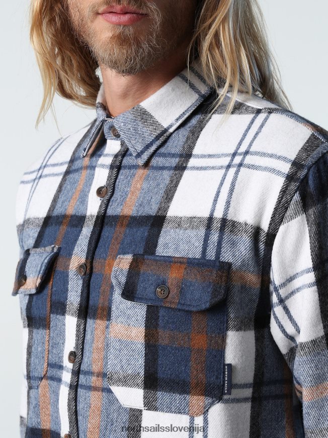 moški North Sails kombinacija 2 težka flanelasta srajca oblačila ZBDXNV747