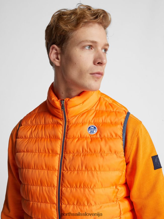 moški North Sails živahno oranžna crozet telovnik oblačila ZBDXNV1155