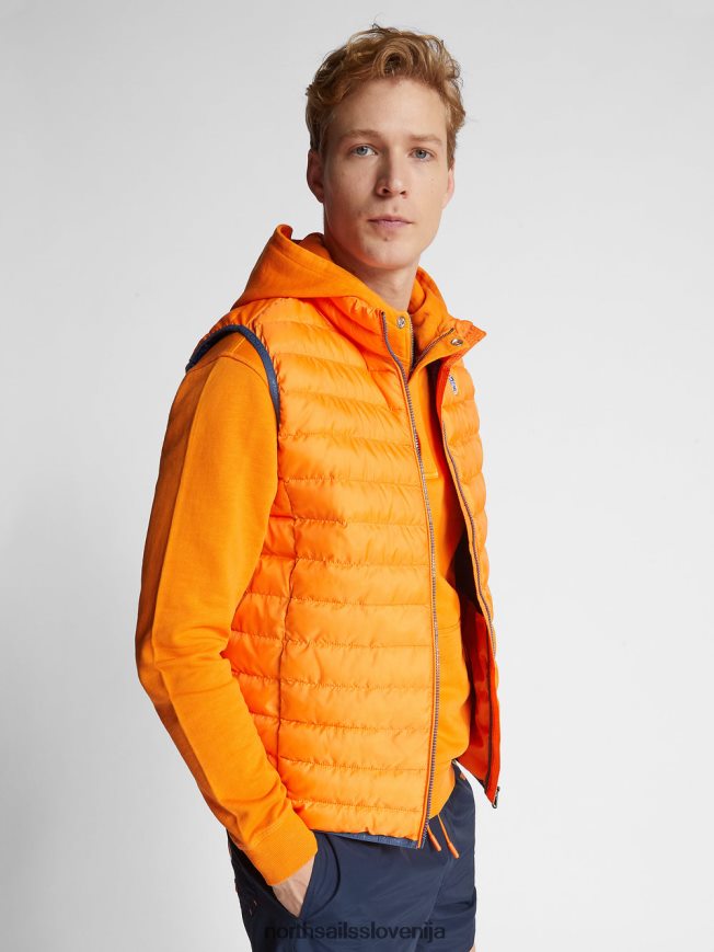 moški North Sails živahno oranžna crozet telovnik oblačila ZBDXNV1155