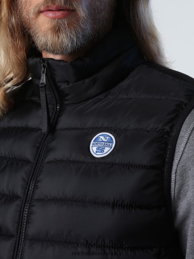 moški North Sails Črna skye telovnik oblačila ZBDXNV877