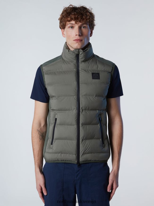 moški North Sails vojaško zelena uporabni telovnik oblačila ZBDXNV25