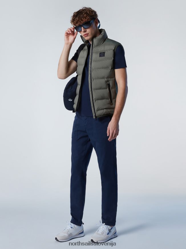 moški North Sails vojaško zelena uporabni telovnik oblačila ZBDXNV25