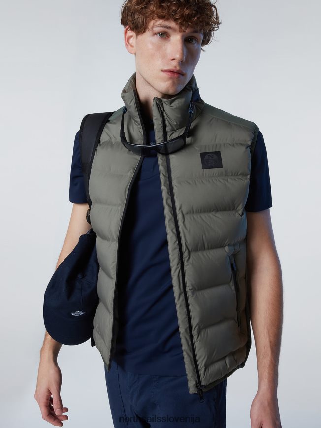 moški North Sails vojaško zelena uporabni telovnik oblačila ZBDXNV25