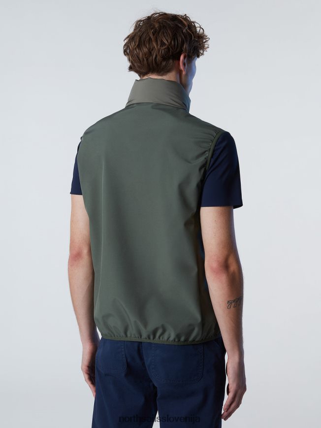 moški North Sails vojaško zelena uporabni telovnik oblačila ZBDXNV25