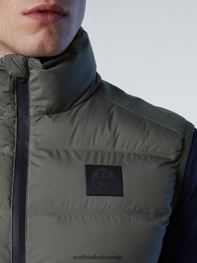 moški North Sails vojaško zelena uporabni telovnik oblačila ZBDXNV25