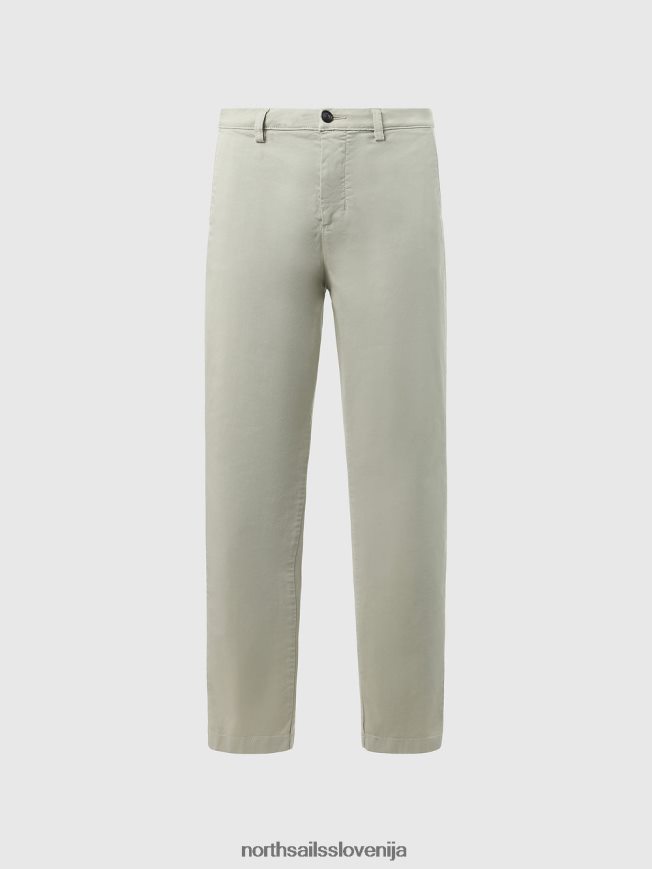 ženske North Sails ahatno siva chinos hlače iz organskega bombaža oblačila ZBDXNV615