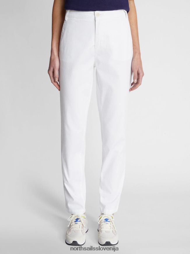 ženske North Sails bela hlače iz gabardina oblačila ZBDXNV1501