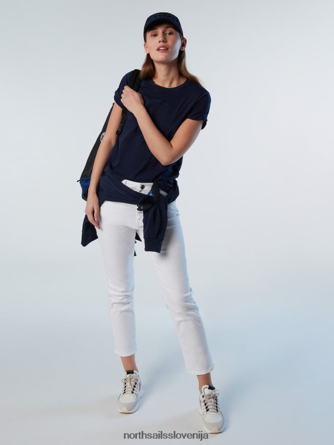 ženske North Sails bela jeans jeans iz organskega bombaža oblačila ZBDXNV606