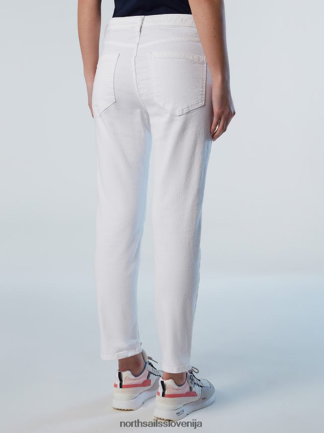 ženske North Sails bela jeans jeans iz organskega bombaža oblačila ZBDXNV606