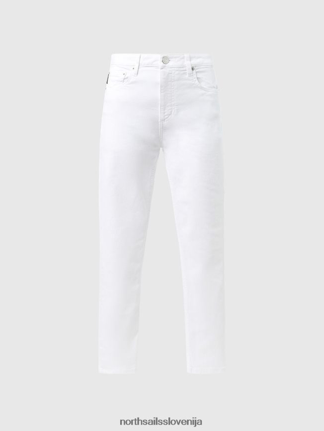 ženske North Sails bela jeans jeans iz organskega bombaža oblačila ZBDXNV606