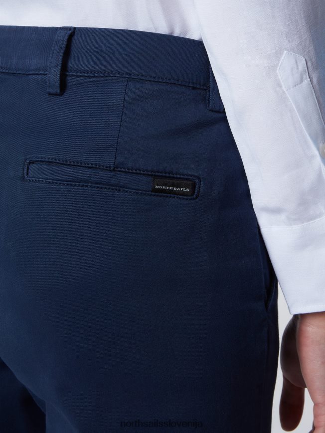 ženske North Sails mornarsko modra chinos hlače iz organskega bombaža oblačila ZBDXNV614