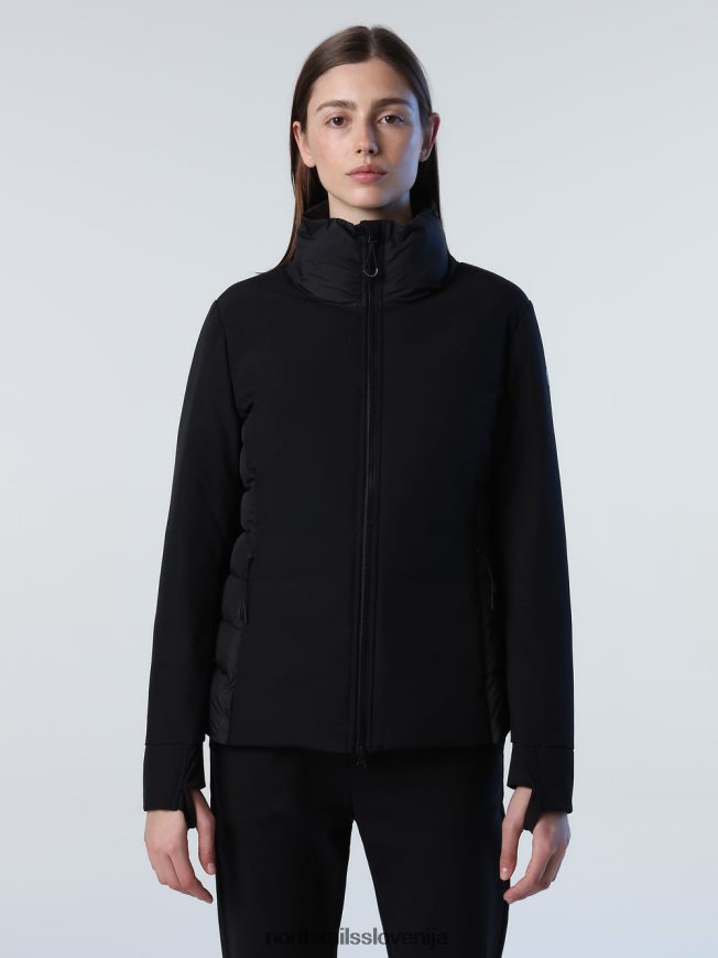 ženske North Sails Črna kratka barents jakna oblačila ZBDXNV1368