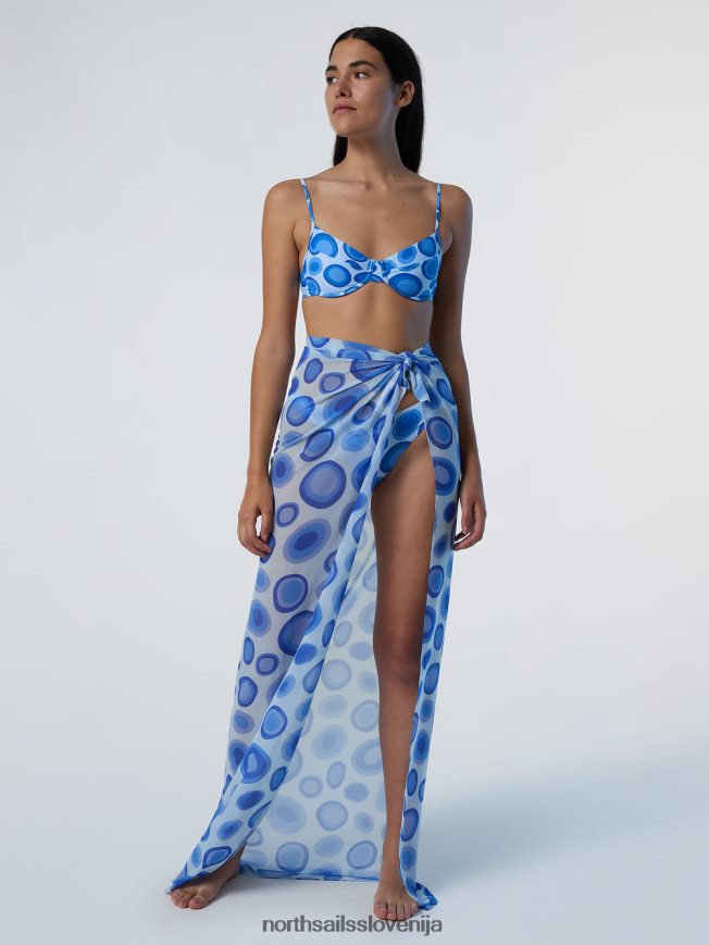 ženske North Sails kombinacija 1 koralni vrtnarji sarong oblačila za plažo ZBDXNV628