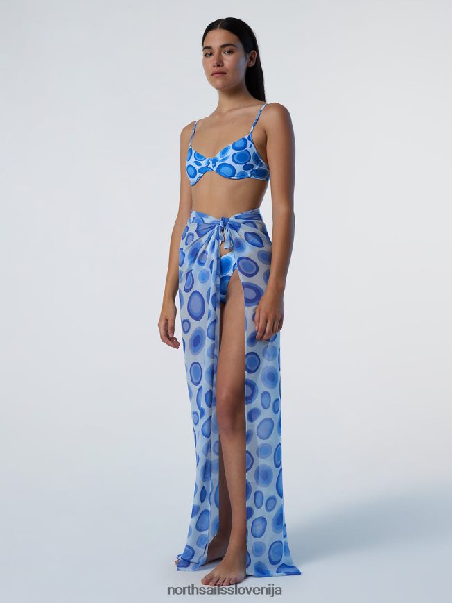 ženske North Sails kombinacija 1 koralni vrtnarji sarong oblačila za plažo ZBDXNV628