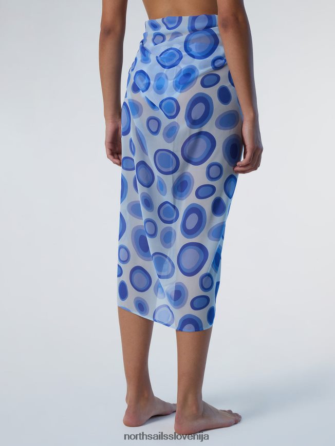 ženske North Sails kombinacija 1 koralni vrtnarji sarong oblačila za plažo ZBDXNV628