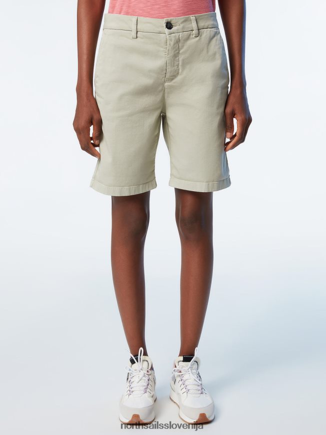 ženske North Sails ahatno siva kratke hlače chino iz organskega bombaža oblačila ZBDXNV623
