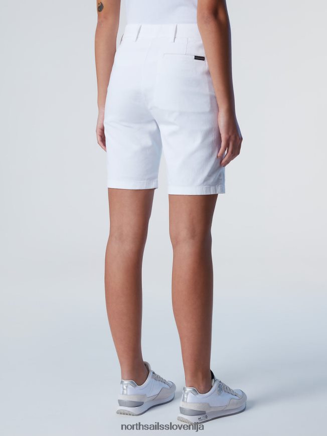 ženske North Sails bela kratke hlače chino iz organskega bombaža oblačila ZBDXNV620