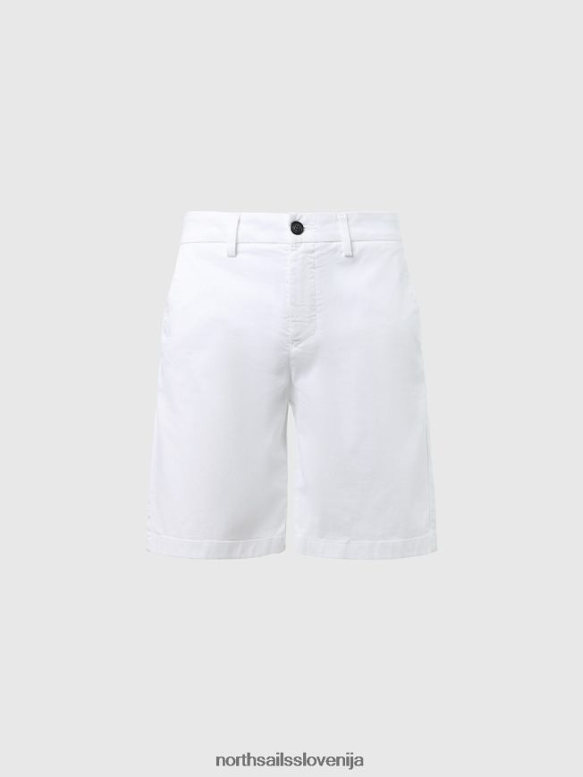 ženske North Sails bela kratke hlače chino iz organskega bombaža oblačila ZBDXNV620