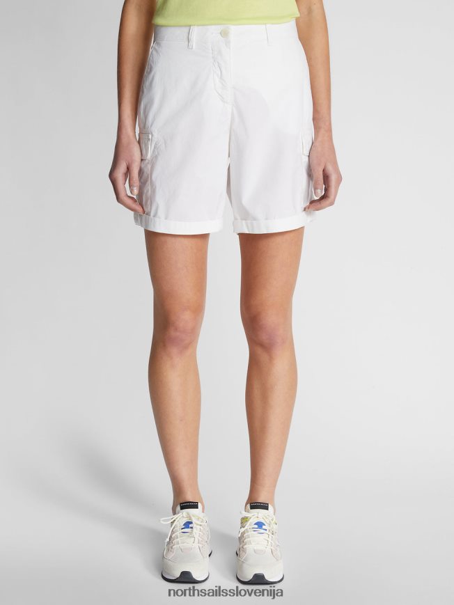 ženske North Sails bela kratke hlače iz poplina oblačila ZBDXNV1506