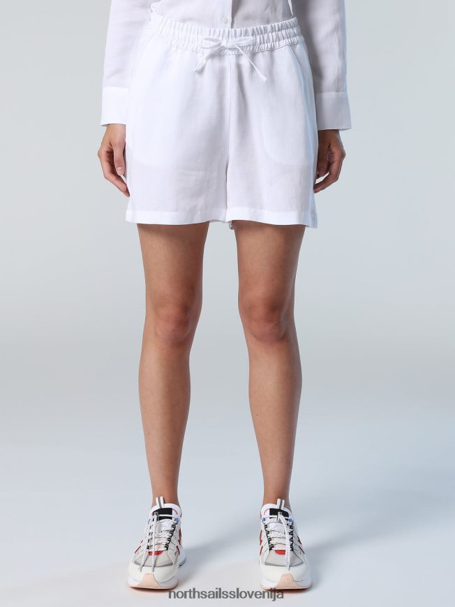ženske North Sails bela kratke hlače z vrvico oblačila ZBDXNV618
