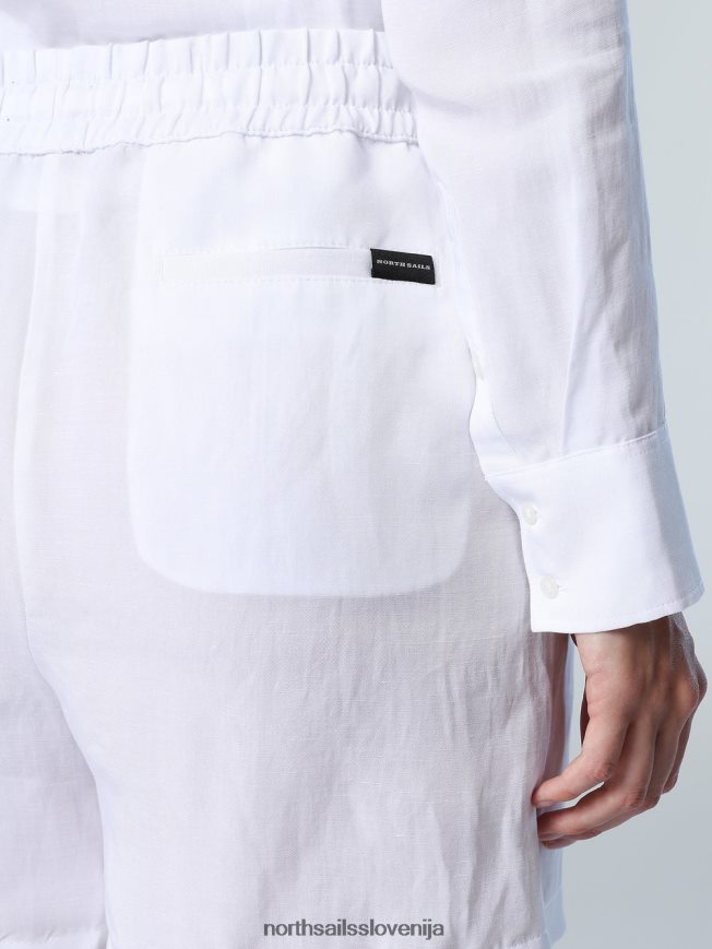 ženske North Sails bela kratke hlače z vrvico oblačila ZBDXNV618