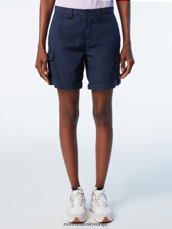 ženske North Sails mornarsko modra kratke hlače iz organskega bombaža oblačila ZBDXNV625