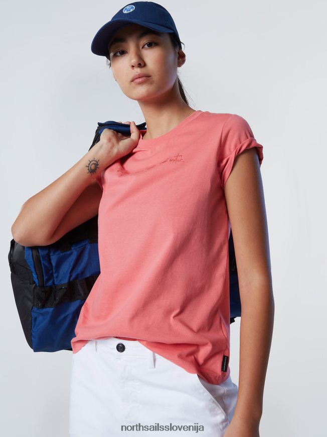 ženske North Sails čajna vrtnica majica z vezenino oblačila ZBDXNV558