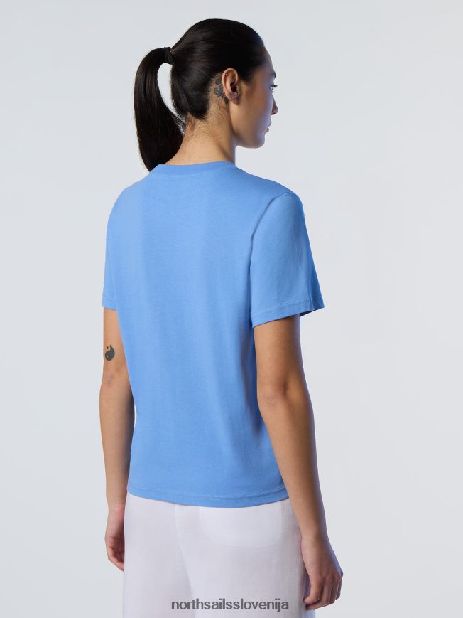 ženske North Sails koruznica modra majica iz organskega bombaža oblačila ZBDXNV556