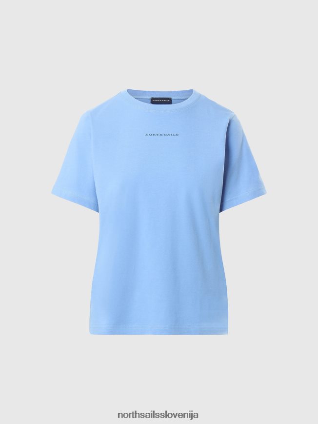 ženske North Sails koruznica modra majica iz organskega bombaža oblačila ZBDXNV556
