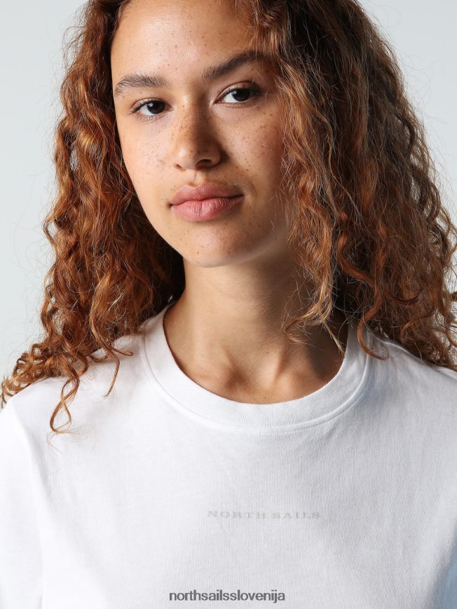 ženske North Sails marshmallow majica s potiskanim napisom oblačila ZBDXNV1398