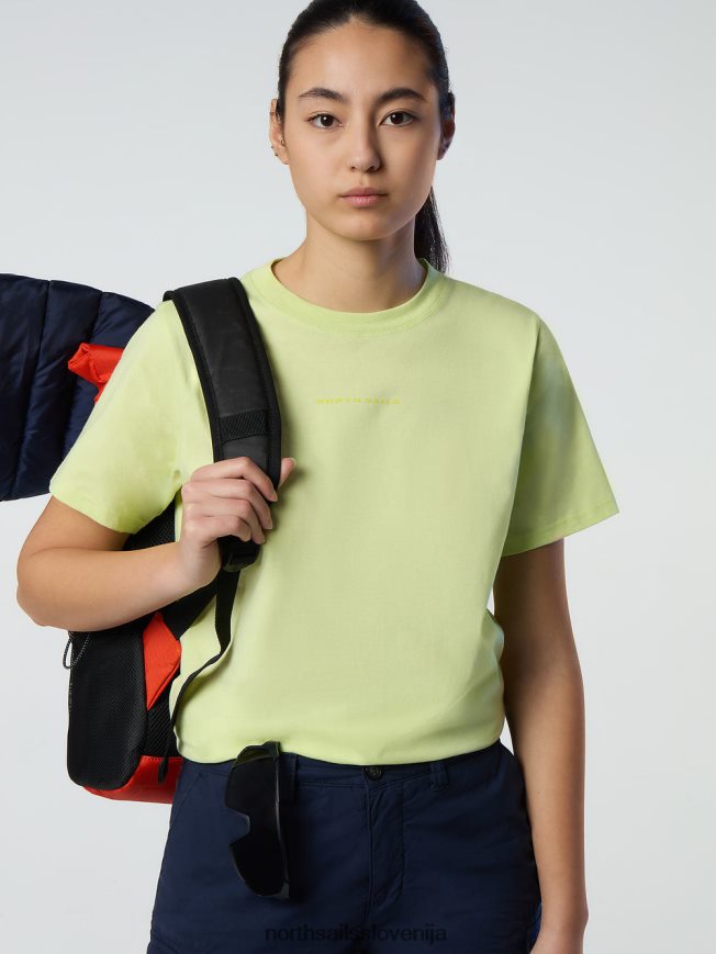 ženske North Sails svetlo žveplo majica iz organskega bombaža oblačila ZBDXNV554