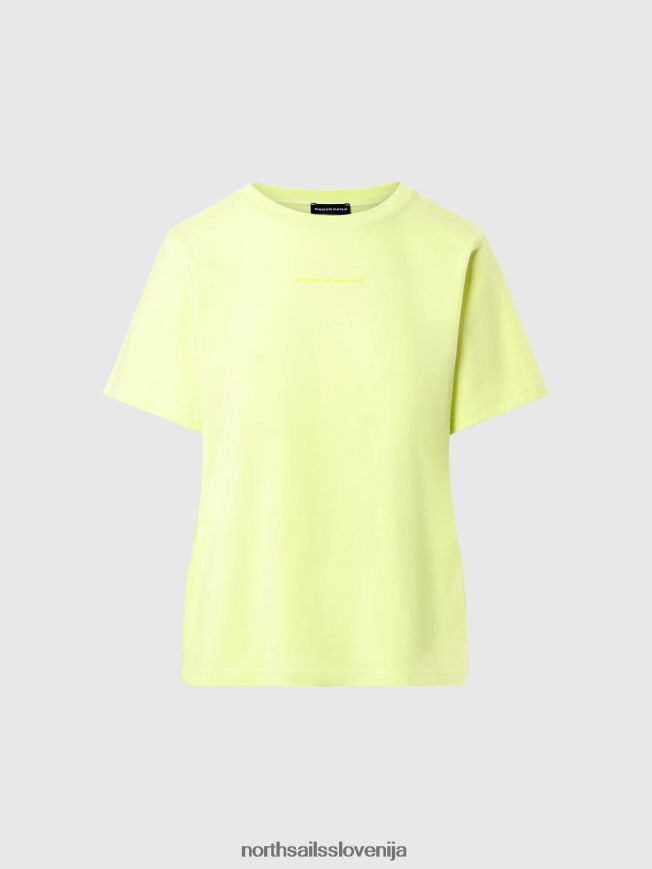 ženske North Sails svetlo žveplo majica iz organskega bombaža oblačila ZBDXNV554