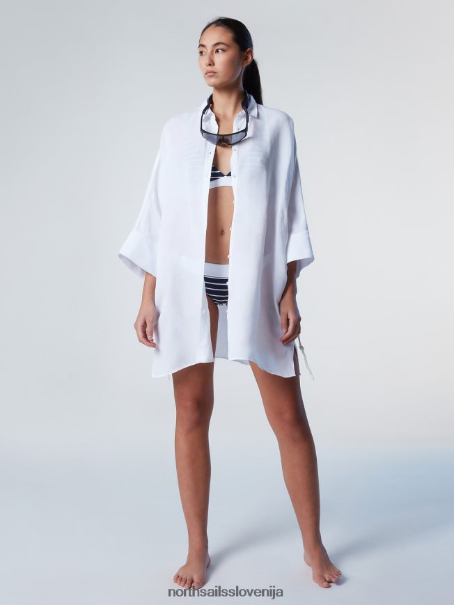 ženske North Sails bela kimono srajčna obleka oblačila ZBDXNV585