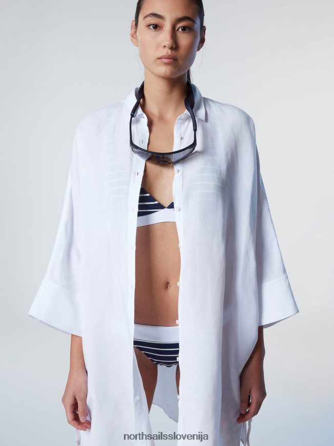 ženske North Sails bela kimono srajčna obleka oblačila ZBDXNV585