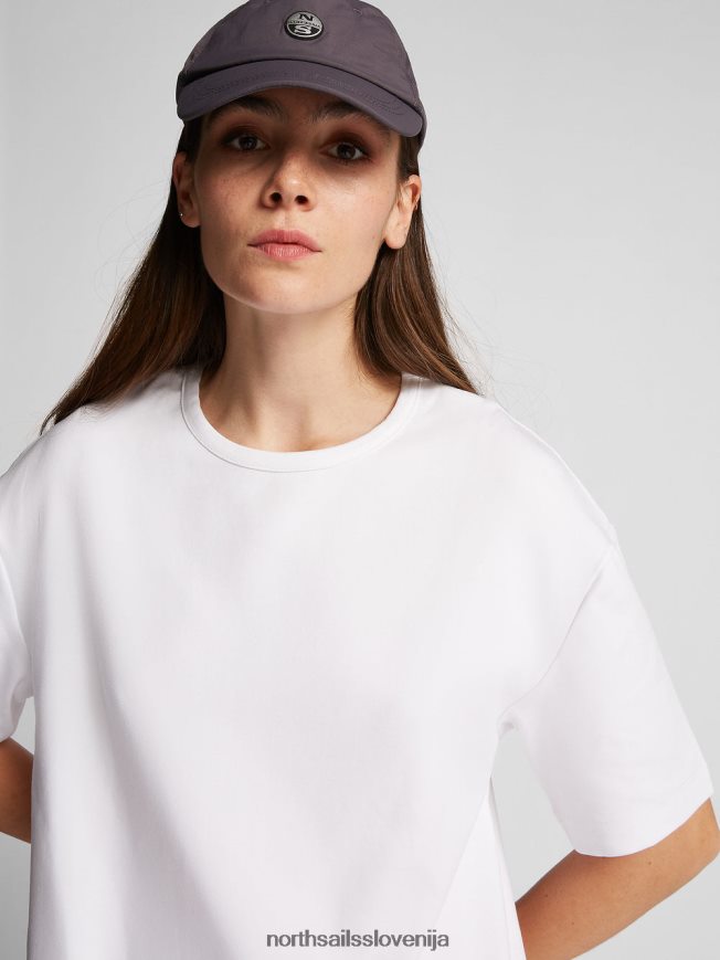 ženske North Sails bela organska prepletena obleka oblačila ZBDXNV1525