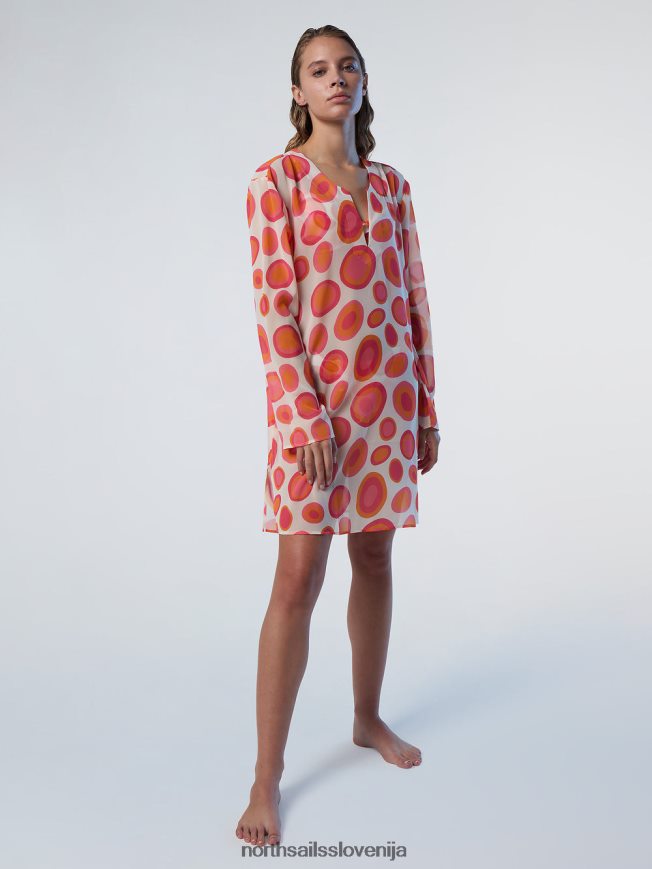 ženske North Sails kombinacija 2 koralni vrtnarji kaftan oblačila ZBDXNV581