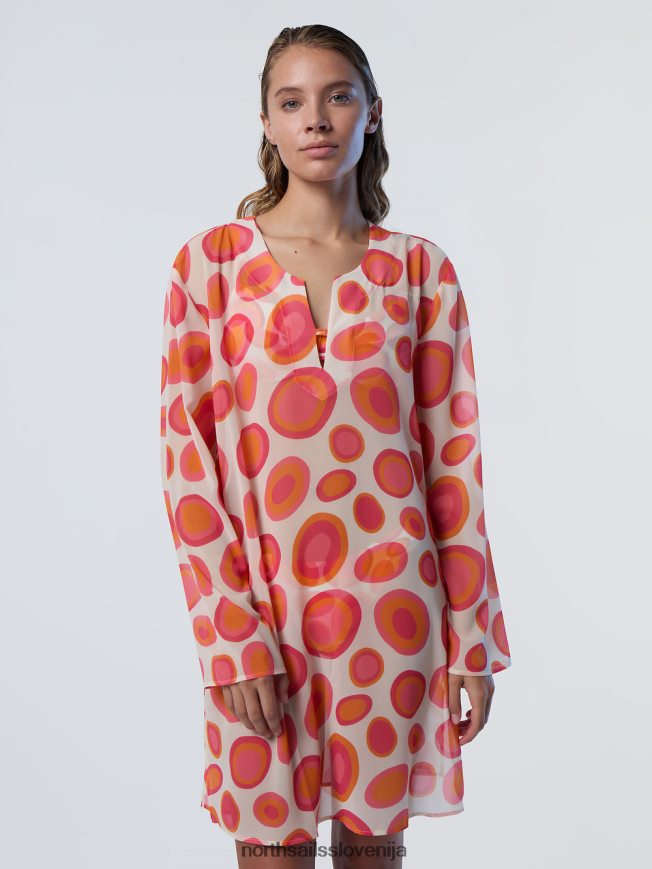 ženske North Sails kombinacija 2 koralni vrtnarji kaftan oblačila ZBDXNV581