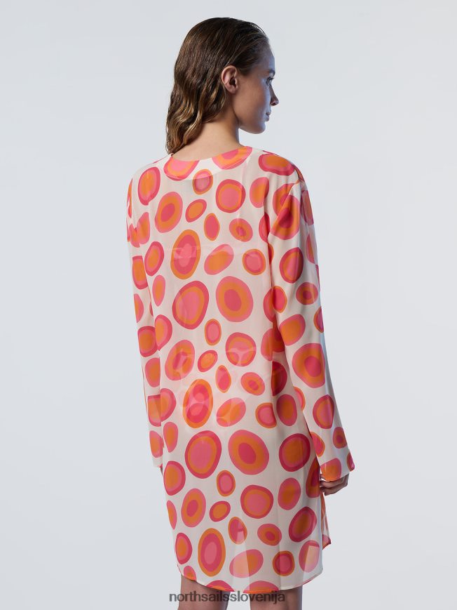 ženske North Sails kombinacija 2 koralni vrtnarji kaftan oblačila ZBDXNV581