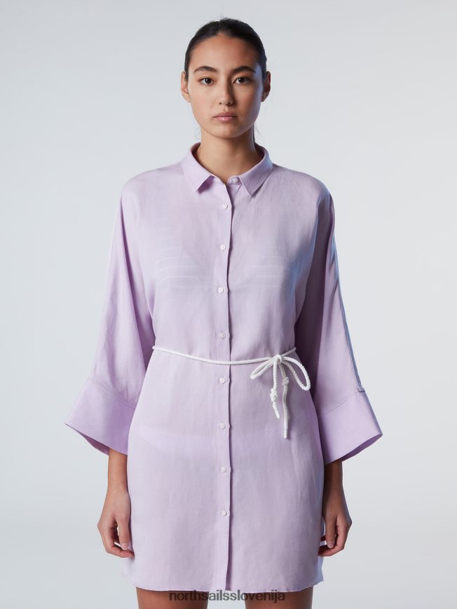 ženske North Sails lila cvetenje kimono srajčna obleka oblačila ZBDXNV586