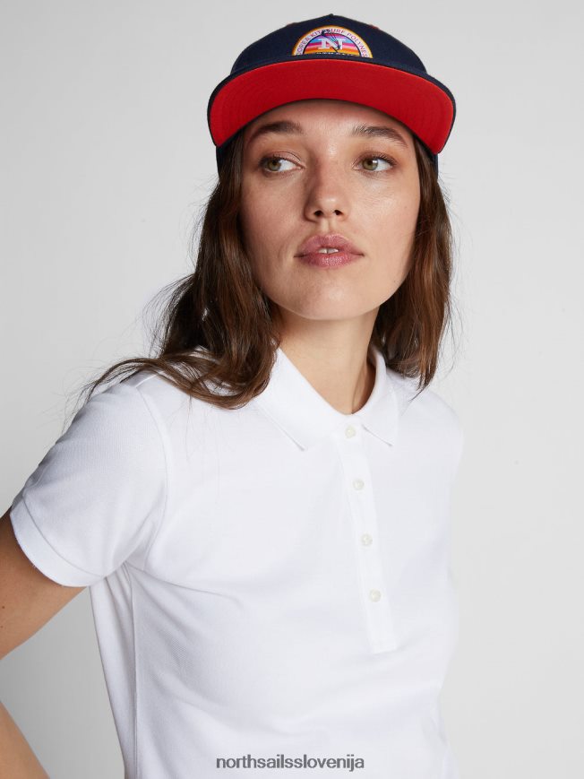 ženske North Sails bela oprijeta polo majica oblačila ZBDXNV1538