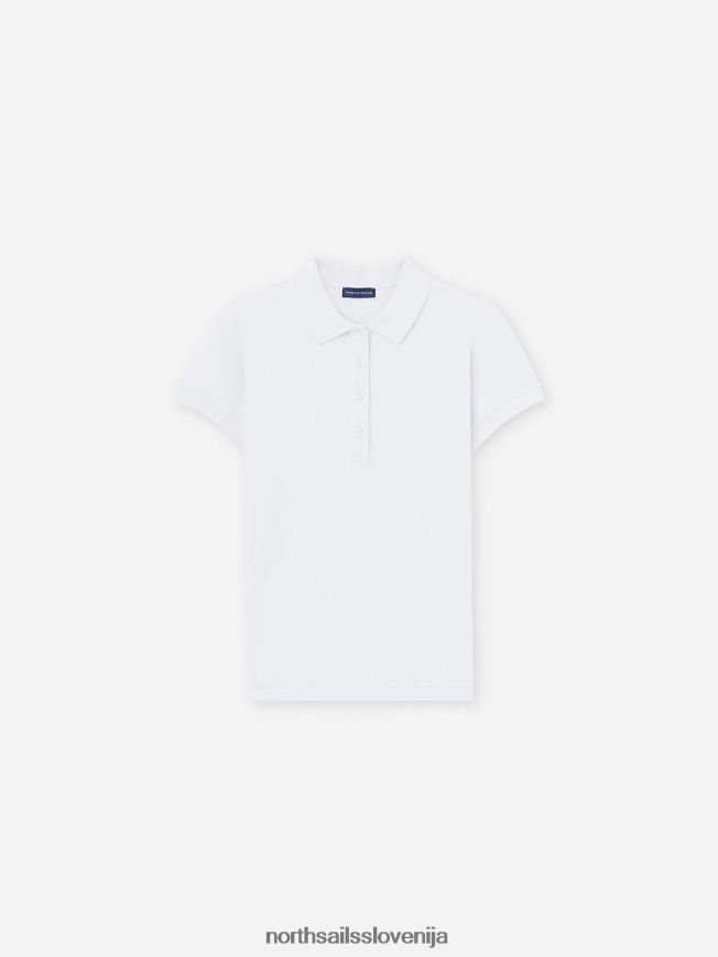 ženske North Sails bela oprijeta polo majica oblačila ZBDXNV1538