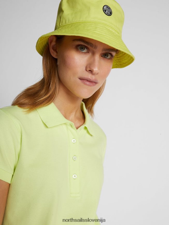 ženske North Sails svetlo žveplo oprijeta polo majica oblačila ZBDXNV1539