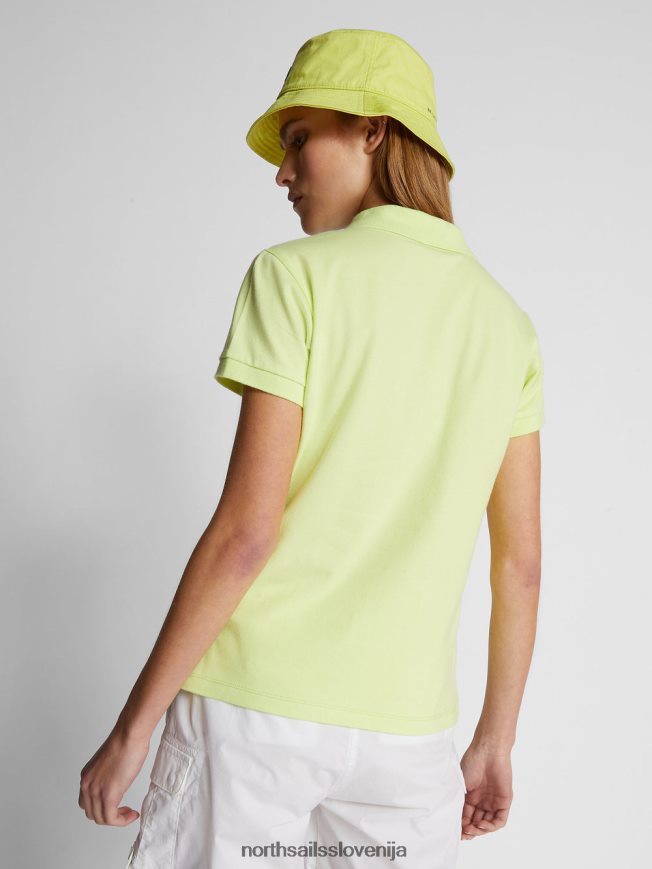 ženske North Sails svetlo žveplo oprijeta polo majica oblačila ZBDXNV1539