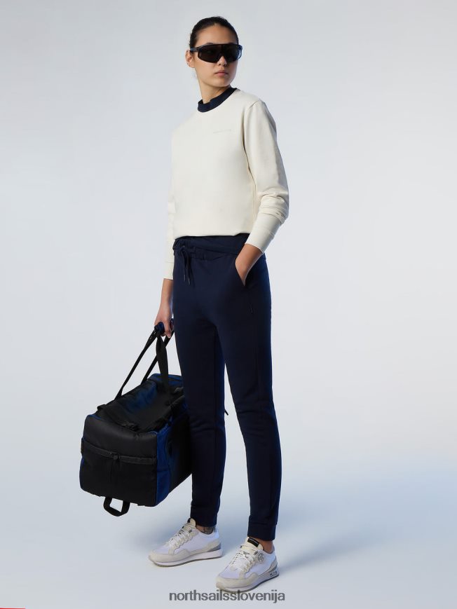 ženske North Sails alomandna krema pulover s potiskom na prsih oblačila ZBDXNV598