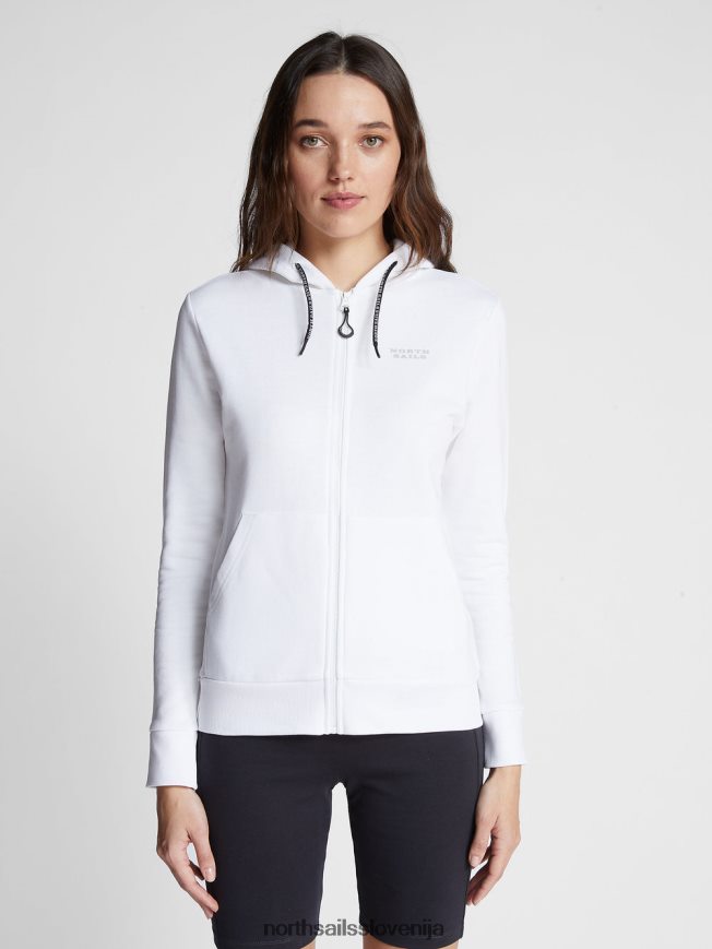 ženske North Sails bela pulover iz organskega flisa oblačila ZBDXNV1529