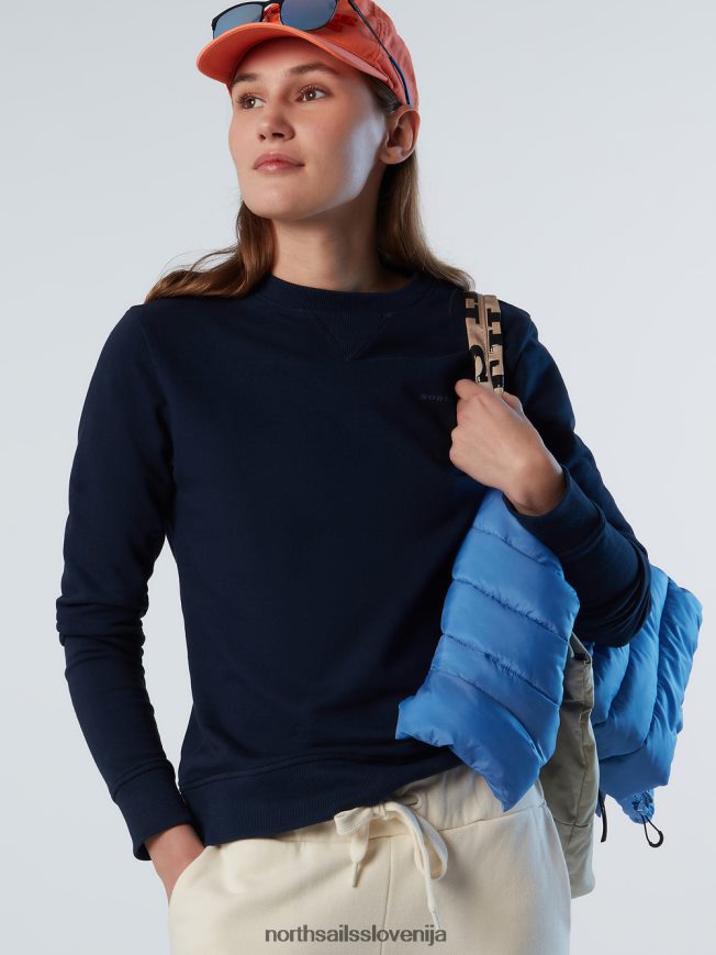 ženske North Sails mornarsko modra pulover s potiskom na prsih oblačila ZBDXNV597